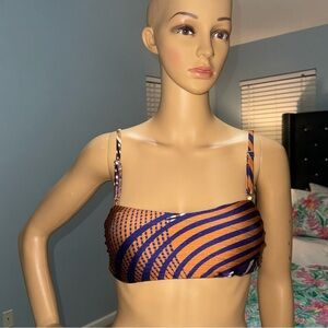 B Fyne Purple Multicolor Swin Top Size M
 Excellent Condition